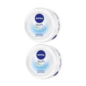 Nivea Soft 2x300 ml El Yüz Vücut Nemlendirici Bakım Kremi