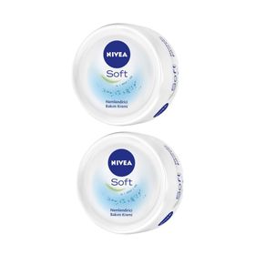Nivea Soft 2x300 ml El Yüz Vücut Nemlendirici Bakım Kremi