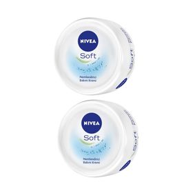 Nivea Soft 2x300 ml El Yüz Vücut Nemlendirici Bakım Kremi