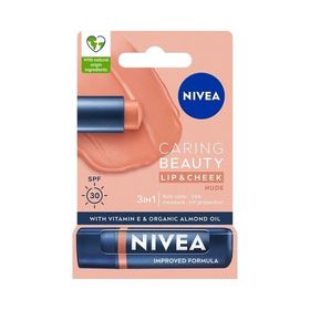 Nivea SPF 30 Nude Renkli Dudak Bakım Kremi ve Yanak Balmı