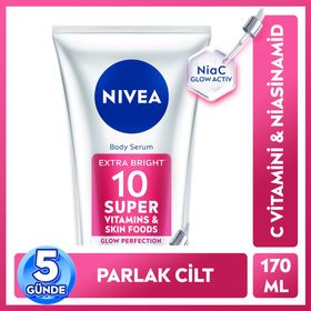 Nivea SPF15 Super10 ve C Vitamini Serum Etkili Sıkılaştırıcı ve Aydınlatıcı 170 ml Vücut Losyonu