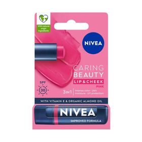 Nivea SPF30 Pembe 4.8 gr Renkli Dudak Bakım ve Yanak Balsamı