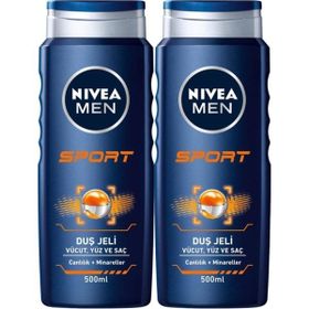 Nivea Sports 2x500 ml Duş Jeli