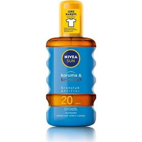 Nivea Sun 200 ml Spf20+ Bronzluk Arttırıcı Güneş Yağı