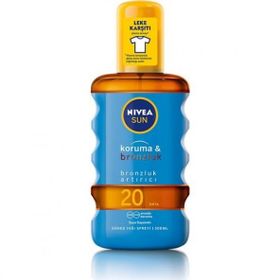 Nivea Sun 200 ml Spf20+ Bronzluk Arttırıcı Güneş Yağı