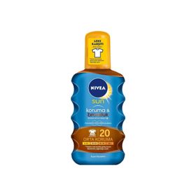 Nivea Sun 200 ml Spf20+ Cildi Nemlendirici ve Güneşe Karşı Koruyucu Güneş Sütü