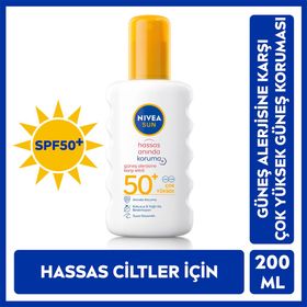 Nivea Sun 200 ml SPF50+ Güneş Koruyucu Vücut Spreyi