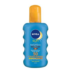 Nivea Sun 200 ml Spf50+ Koruma ve Ferahlık Transparan Güneş Koruma Kremi