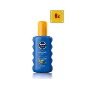 Nivea Sun Gkf 50 6x200 ml Güneş Spreyi