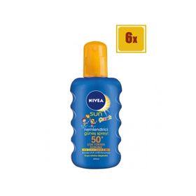 Nivea Sun Gkf 50 6x200 ml Güneş Spreyi