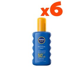 Nivea Sun Gkf 50 6x200 ml Güneş Spreyi