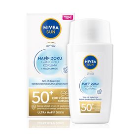 Nivea Sun Hafif Dokulu Gkf 50 40 ml Yüz Koruma Kremi
