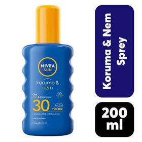 Nivea Sun SPF30 200 ml Koruma ve Nem Güneş Spreyi