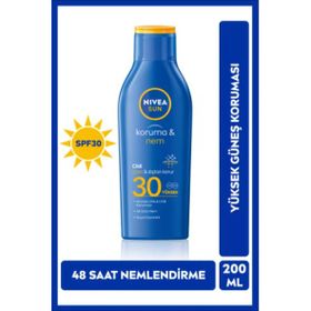 Nivea Sun SPF30 Koruma Nemlendirici 200 ml Suya Dayanıklı UVA UVB Güneş Koruyucu Vücut Losyonu