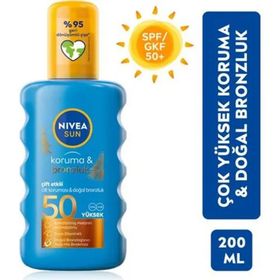 Nivea Sun SPF50 Güneş Koruyucu ve Bronzluk 200 ml Sprey Güneş Kremi