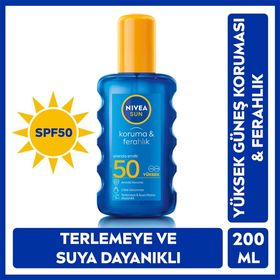 Nivea Sun SPF50 Güneş Koruyucu ve Ferahlık 200 ml Vücut Spreyi