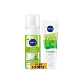 Nivea Urban Skin Detox 150 ml Yüz Yıkama Köpüğü + 75 ml Arındırıcı Detox Maske