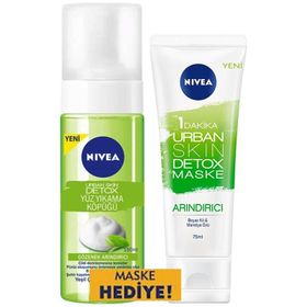 Nivea Urban Skin Detox 150 ml Yüz Yıkama Köpüğü + 75 ml Arındırıcı Detox Maske