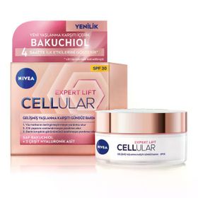 Nivea Visage Cellular Expert Lift 50 ml Doğal Retinol Alternatifi Saf Bakuchiol ve Hyaluronik Asit İçeren Gündüz Kremi