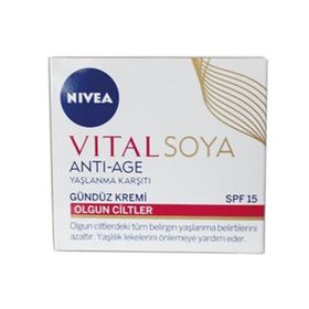 Nivea Vital Soya Yaşlanma Karşıtı Leke Giderici 50 ml Gündüz Bakım Kremi