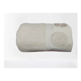 Nivemes Home 50x90 cm Bej Arel Kapama Bez Bordurlu Nakışlı Havlu