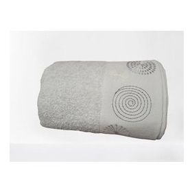 Nivemes Home 50x90 cm Gri Arel Kapama Bez Bordurlu Nakışlı Havlu