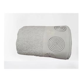 Nivemes Home 50x90 cm Gri Arel Kapama Bez Bordurlu Nakışlı Havlu
