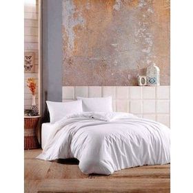 Nivemes Home Beyaz %100 Pamuk Çift Kişilik Nevresim Takımı
