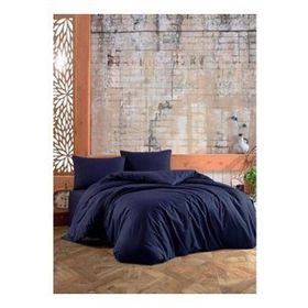 Nivemes Home Lacivert %100 Pamuk Çift Kişilik Nevresim Takımı