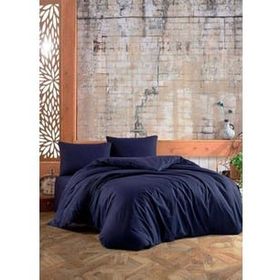 Nivemes Home Lacivert %100 Pamuk Çift Kişilik Nevresim Takımı