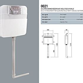 Nkp 0021 3-6 lt Gövde Gömme Rezervuar