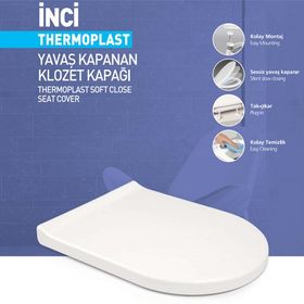 Nkp 0336 İnci Yavaş Kapanan Klozet Kapağı