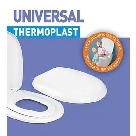 Nkp 0340 Thermoplast Çocuk Yetişkin Amortisörlü Yavaş Kapanan Klozet Kapağı