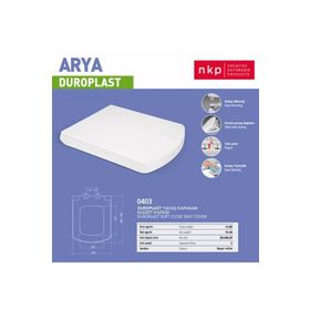 Nkp Arya Duroplast Yavaş Kapanan Klozet Kapağı
