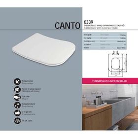 Nkp Canto Thermoplast Yavaş Kapanan Klozet Kapağı