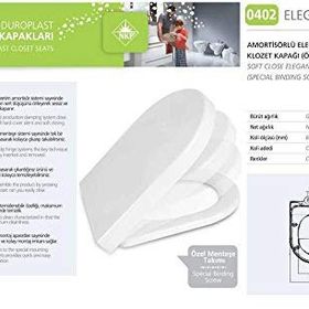 Nkp Elagance Amortisörlü Tak Çıkar Klozet Kapağı