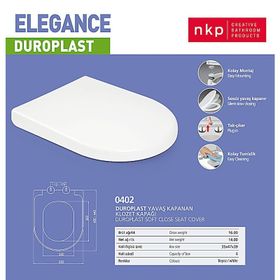 Nkp Elegance Amörtisörlü Duroplast Klozet Kapağı