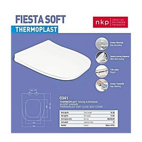 Nkp Fiesta Kare Soft Close Yavaş Kapanan Amortisörlü Klozet Kapağı