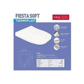 Nkp Fiesta Kare Soft Close Yavaş Kapanan Amortisörlü Klozet Kapağı
