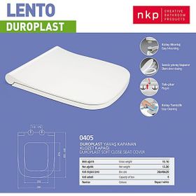 Nkp Lento Duroplast Yavaş Kapanan Klozet Kapağı
