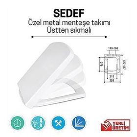 Nkp Sedef Kare Soft Close Yavaş Kapanan Amortisörlü Klozet Kapağı
