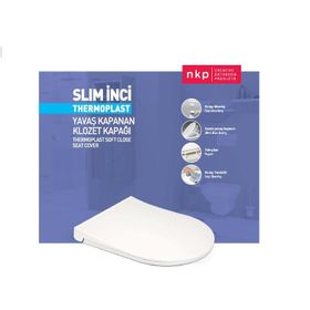 Nkp Slim Elagance Metal Menteşeli Yavaş Kapanır Klozet Kapağı