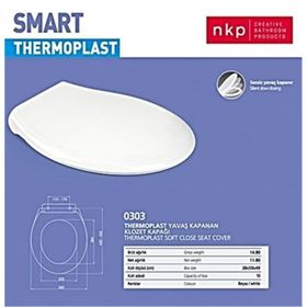 Nkp Smart Thermoplast Yavaş Kapanır Klozet Kapağı