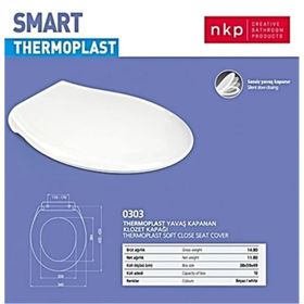 Nkp Smart Thermoplast Yavaş Kapanır Klozet Kapağı