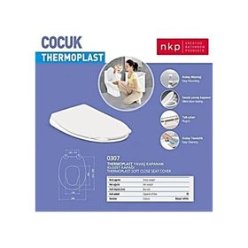 Nkp Thermoplast Çocuk Yetişkin Yavaş Kapanır Klozet Kapağı