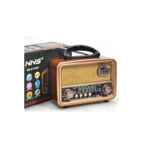 NNS NS-8110BT Taşınabilir Nostaljik Radyo Bluetooth Speaker