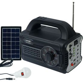 NNS NS-S90LS Fenerli Pilli Solar Şarjlı Müzik Kutusu