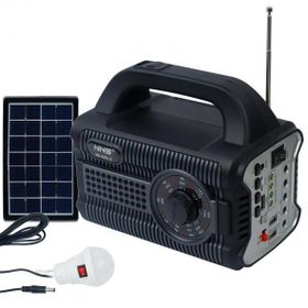 NNS NS-S90LS Fenerli Pilli Solar Şarjlı Müzik Kutusu