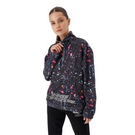 No Fear 72524 Siyah Crop Batik Kadın Sweatshirt