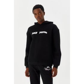 No Fear M500216 Siyah Kapüşonlu Erkek Sweatshirt